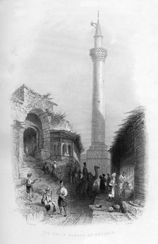 The Great Mosque at Antioch, Turkey, 1841.Artist: Henry Adlard
