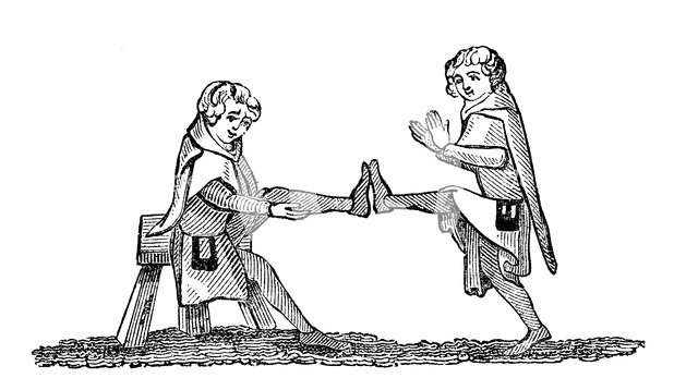 Exercises derived from the Quintain, (1833). Artist: Unknown