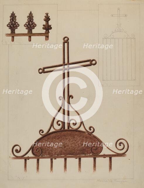 Cross, c. 1937. Creator: Manuel G. Runyan.