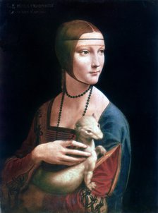 'Portrait of Cecilia Gallerani, Lady with an Ermine', c1490. Artist: Leonardo da Vinci
