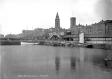St George's Dock and Pierhead, Liverpool, 1890-1910. Artist: Unknown