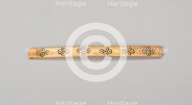 Balance-Beam Scale with Incised Circles in Diamond Pattern, A.D. 500/800. Creator: Unknown.