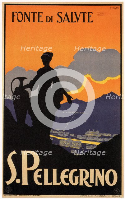 S. Pellegrino, 1928. Artist: Tami, Fortunato (1875-1942)