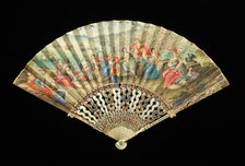 Fan, probably French, first quarter 18th century. Creator: Unknown.