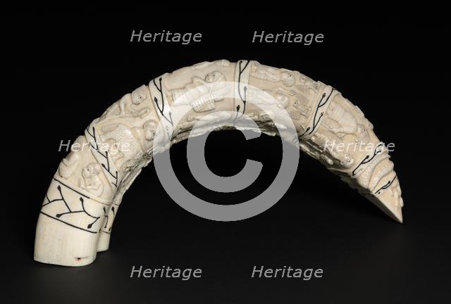 Carved Tooth, late 1800s. Creator: Unknown.