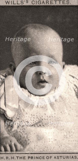 H.R.H The Prince of Asturias, 1908.Artist: WD & HO Wills