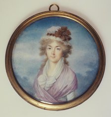 Portrait of a young blonde woman, c1792. Creator: Maximilien Villers.