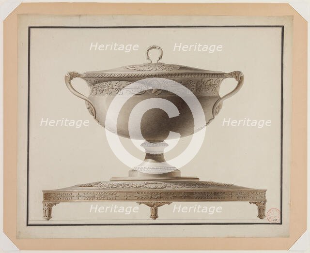 Grand Soupiere sur Plateau, after 1785. Creator: Henry Auguste.