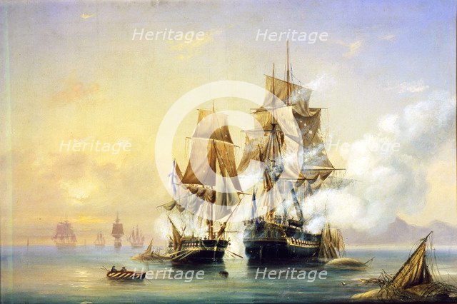 The Russian Cutter Mercury captures Swedish 40-gun frigate Venus on May 21st, 1789', 1845.