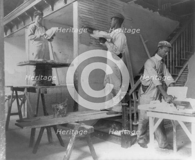 American Indian and African American students at Hampton Institute, Hampton, Va., 1900(?). Creator: Frances Benjamin Johnston.