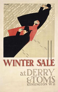 Winter Sale at Derry & Toms, 1919. Creator: McKnight Kauffer, Edward (1890-1954).