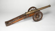 Model Field Cannon with Carriage, Austria, late 17th century. Creator: Unknown.