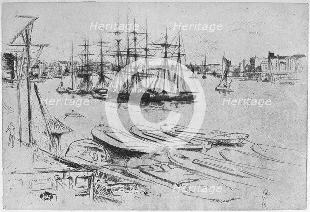 'The Large Pool', 1879 (1904).Artist: James Abbott McNeill Whistler