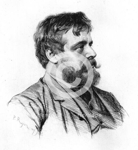 ''Lawrence Alma-Tadema, R.A.', c1880-83. Creator: Paul Adolphe Rajon.