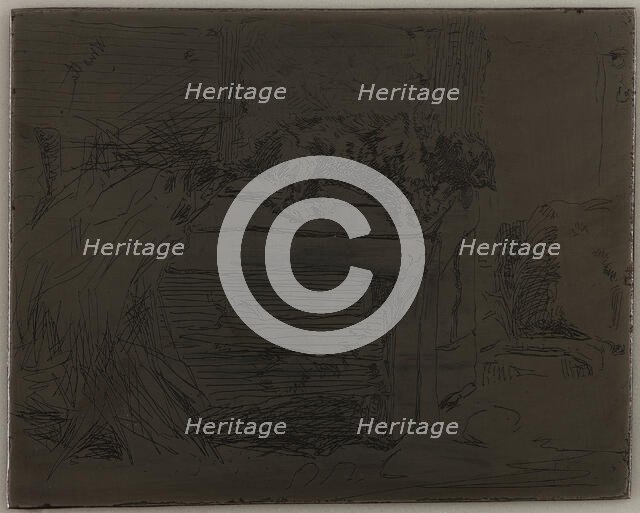 The Dog on the Kennel, 1858. Creator: James Abbott McNeill Whistler.