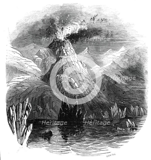 Eruption of Mount Hecla, 1845.  Creator: Smyth.