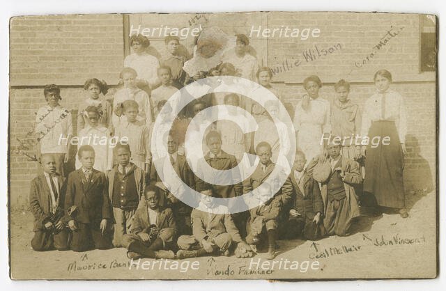 Photograph of schoolchildren and teachers, ca. 1913. Creator: Unknown.