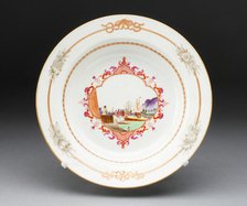 Soup Bowl, Jingdezhen, c. 1750. Creator: Jingdezhen Porcelain.