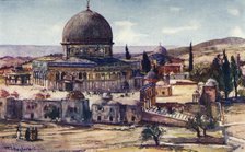 'The Dome of the Rock from Barracks Near the Tower of Antonia', 1902. Creator: John Fulleylove.