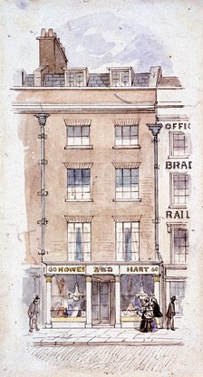 Howes and Hart, Fleet Street, London, c1820. Artist: James Findlay