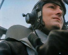 An RAF Bomber Pilot, 1942. Creator: British Pathe Ltd.