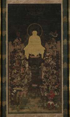 The Buddha Preaching the Perfection of Wisdom (Prajnaparamita) Sutra, 14th century. Creator: Unknown.