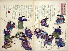 The Importance Of Physical Activity In Childhood, 1873-1874. Creator: Kuniteru, Utagawa (1808-1876).