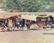 'Market Day in Peshawur', 1905. Artist: Mortimer Luddington Menpes.