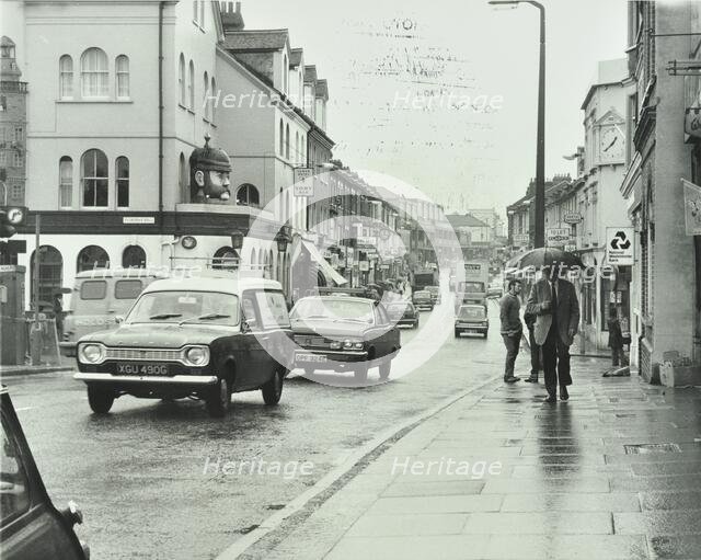 General view of Hoe Street, Walthamstow, London, 1972. Creator: Unknown.
