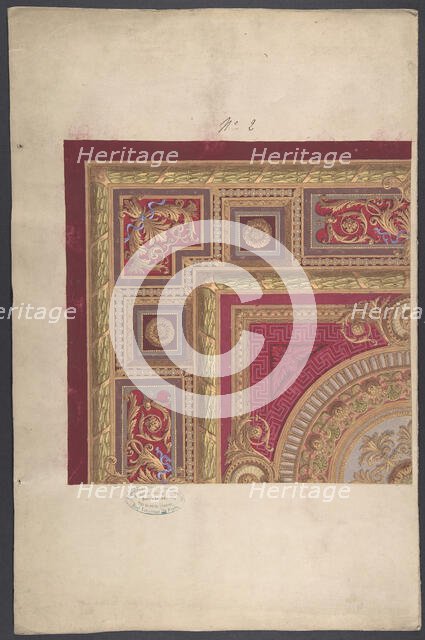 Design for a Carpet, 19th century. Creator: Anon.