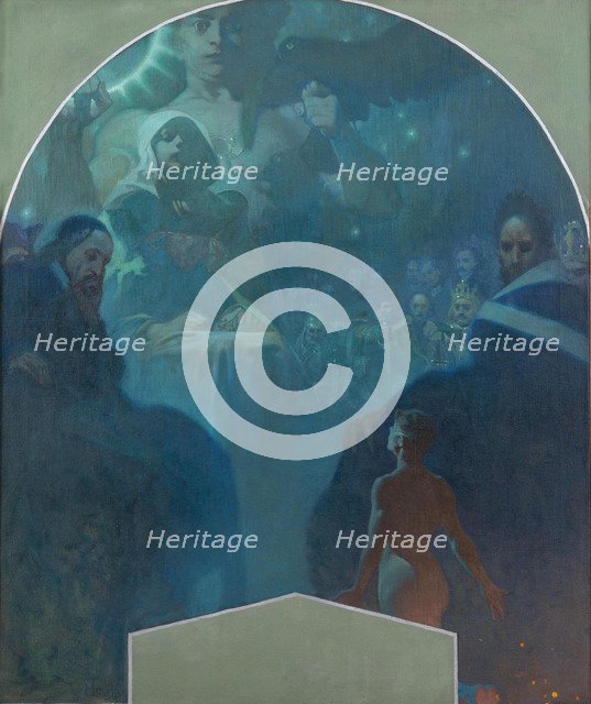 By one's own strength III, 1911. Artist: Mucha, Alfons Marie (1860-1939)