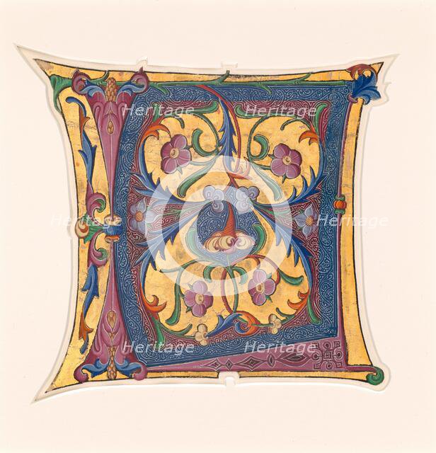 Initial L, 1430s. Creator: Master of the Cypresses.