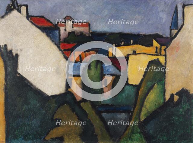 Houses, 1910. Creator: Kanoldt, Alexander (1881-1939).