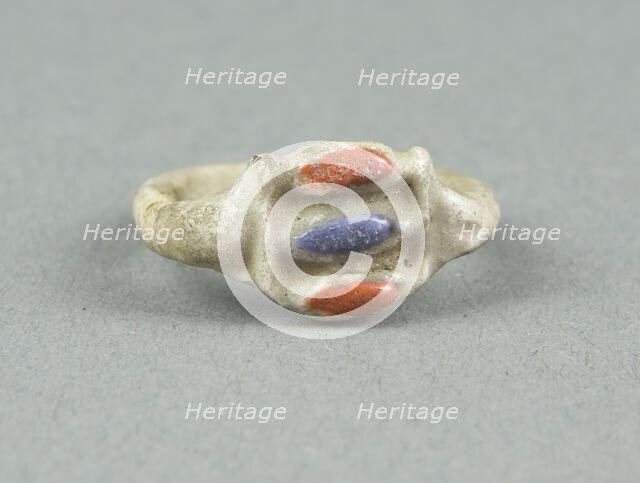 Ring with Inlaid Openwork Bezel, Egypt, New Kingdom, Dynasty 18 (about 1350 BCE). Creator: Unknown.