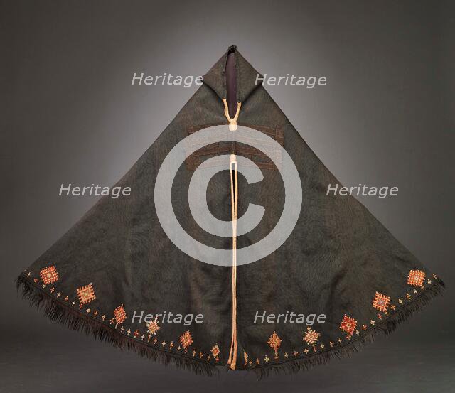 Man's Hooded Cape (Akhnif), 19th century. Creator: Unknown.