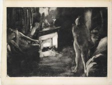 The Fireside, ca. 1876-77. Creator: Edgar Degas.