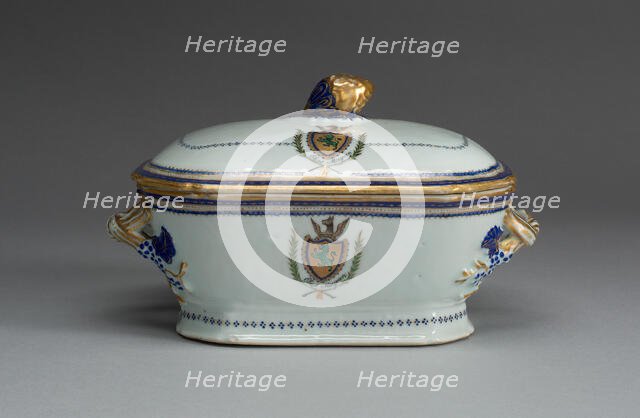 Tureen with Cover, c. 1787/90. Creator: Unknown.