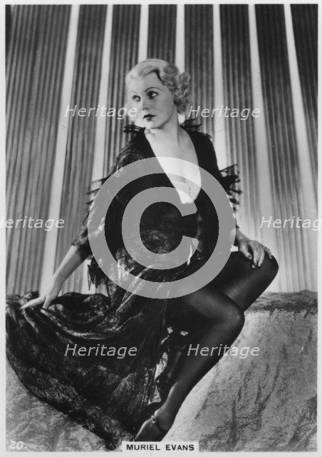Muriel Evans, American film actress, c1938. Artist: Unknown