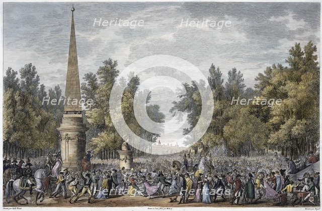 The Feast of Virgil at Mantua, Italy, 24 Vendemiaire, year 6 (October 1797). Artist: Georges Malbeste