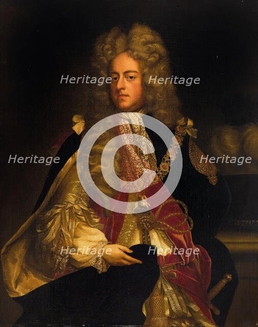 Portrait of the King George I of Great Britain (1660-1727), First third of 18th cen.. Creator: Anonymous.