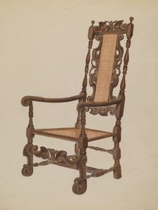 Armchair, c. 1936. Creator: Unknown.