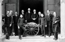 Charing Cross Hospital: portrait of the porters, 1906. Creator: Unknown.