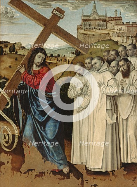 Christ Carrying the Cross with Carthusians.