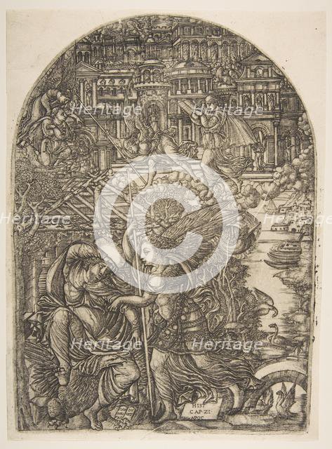 The Angel shows Saint John the New Jerusalem, from the Apocalypse.n.d. Creator: Jean Duvet.