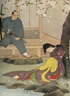 'Gunbei had watched the execution of his cruel order from the veranda', 1919. Creator: Unknown.