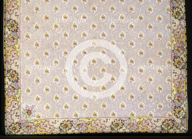 Handkerchief, France, 19th century. Creator: Unknown.