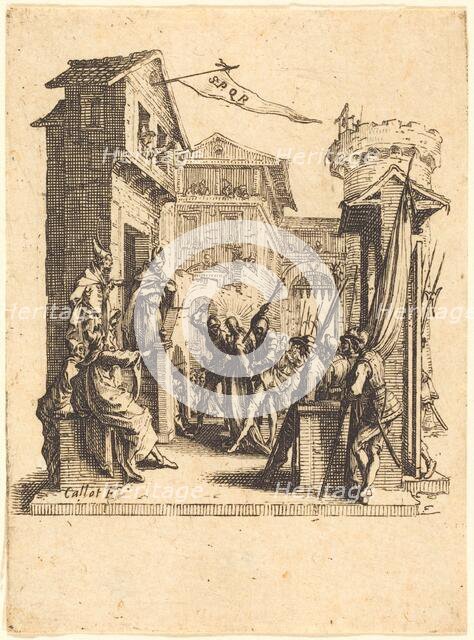Christ before Caiaphas, c. 1624/1625. Creator: Jacques Callot.