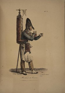 Herbal tea seller. From the Series "Cris de Paris" (The Cries of Paris), 1815. Creator: Vernet, Carle (1758-1836).