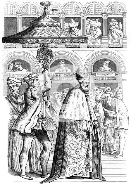 Grand procession of the Doge, Venice, Italy, 16th century (1849). Artist: Unknown