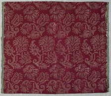 Two Lengths of Silk Damask, 1600s. Creator: Unknown.